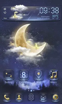 Moonlight GOLauncher EX Weather 2in1 android App screenshot 6